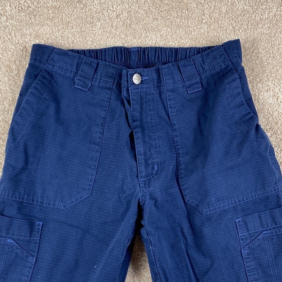 Carhartt Men's Navy‎ Blue Cargo Pants Size S Regular Fit Cotton Blend Workwear - Picture 2 of 8